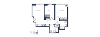 a blueprint of a floor plan of a house