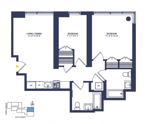 509 Third Avenue Studio-2 Beds Apartment for Rent - Photo Gallery 4