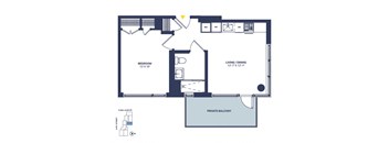 1 Bedroom, 1 Bathroom + Balcony_G_15-16