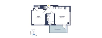 1 Bedroom, 1 Bathroom + Balcony_G_26-33