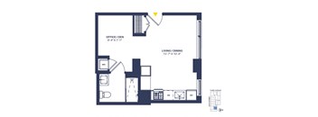Studio Alcove, 1 Bathroom _M_5