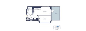 1 Bedroom, 1 Bathroom +Terrace _P_3