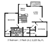 2 Bed 2 Bath