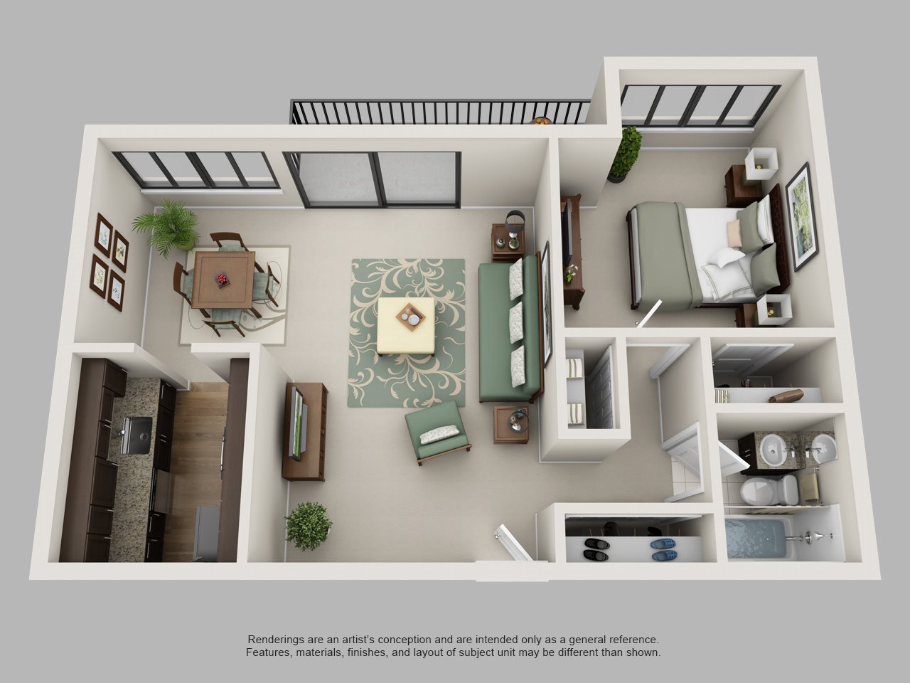 1B Floor Plan 3