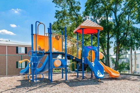 our new playground is ready for children to play