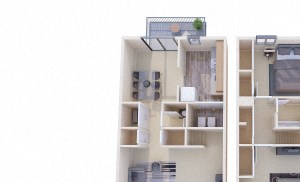 2 Bedroom 1.5 Bath Townhome
