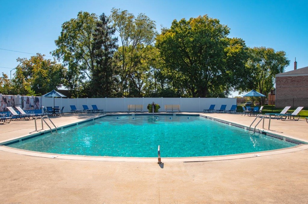 the swimming pool at our apartments