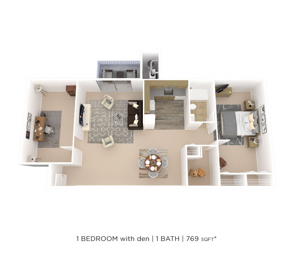 One Bedroom w/ Den