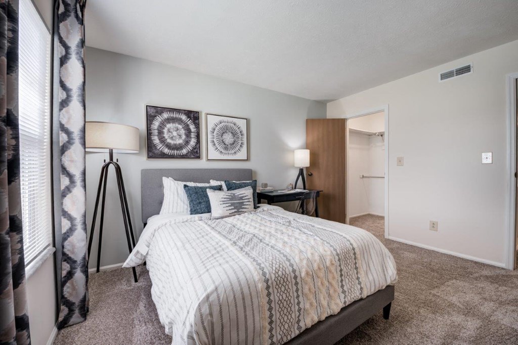 our apartments offer a bedroom with a king sized bed