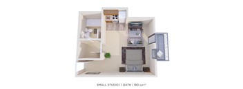 Studio - 190 sqft