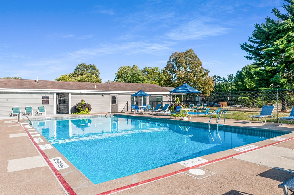the swimming pool at our apartments