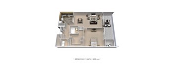 One Bedroom - 935 sqft