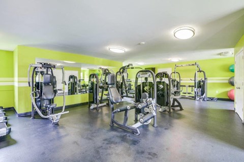 the gym at the apartments for rent