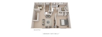 Two Bedroom- 806 sqft