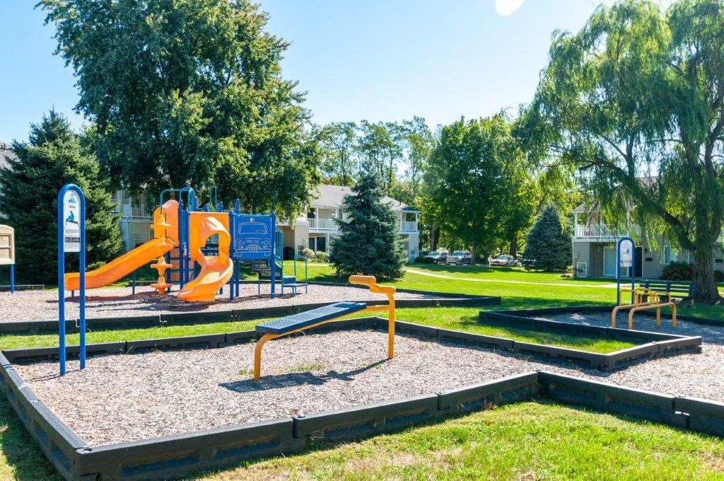 the playground at the apartments for rent