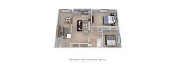 One Bedroom w/ Den - 872 sqft