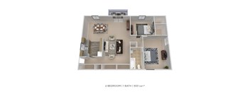 Two Bedroom-933 sqft
