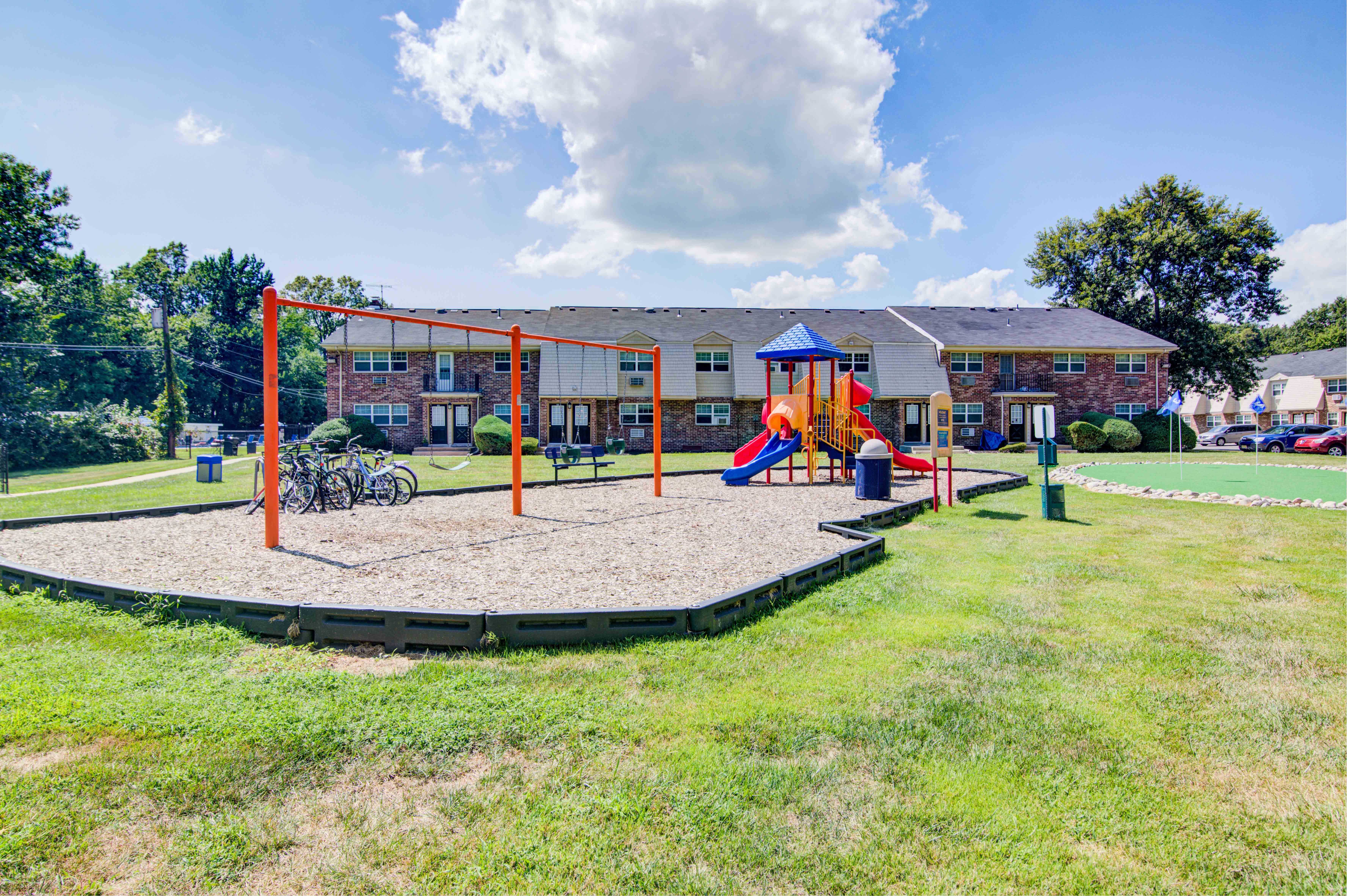 our apartments have a playground for your kids to play