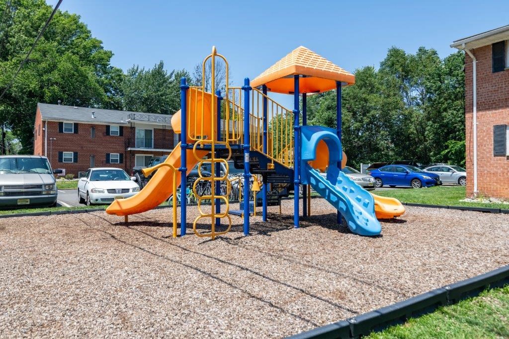 the playground at the apartments for rent