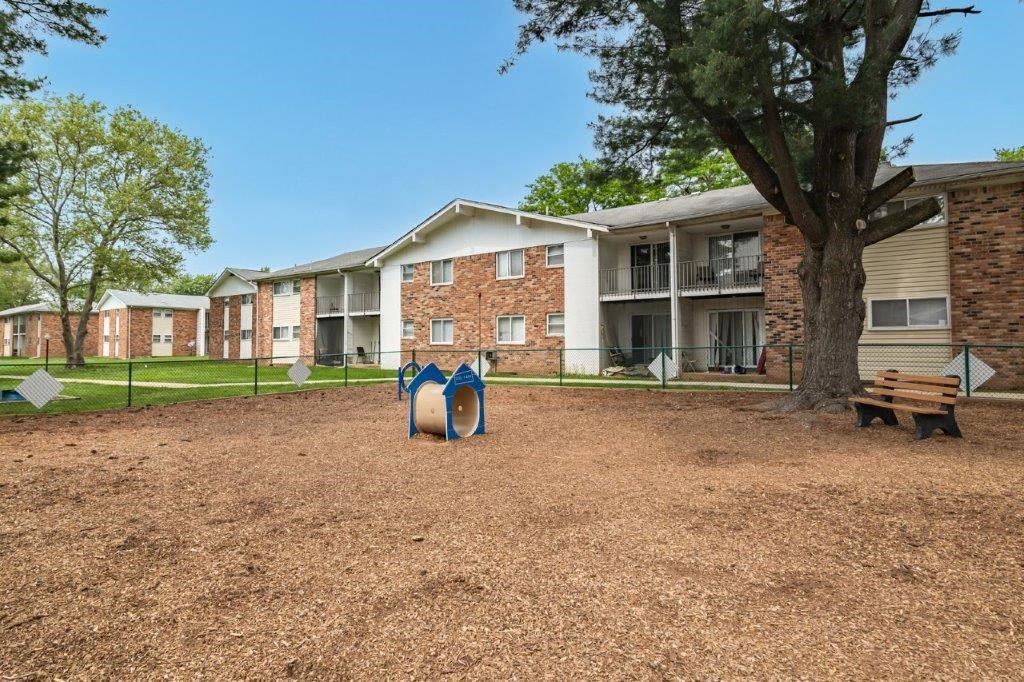 our apartments are equipped with a playground and a tree