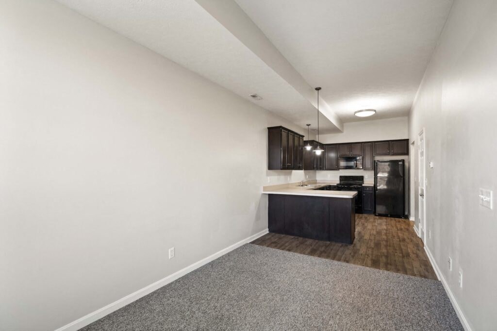 our apartments offer a modern kitchen and living room