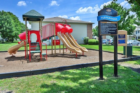 the playground at the apartments for rent