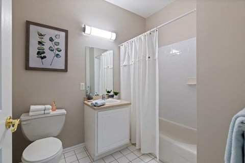 a bathroom with a toilet sink and a shower