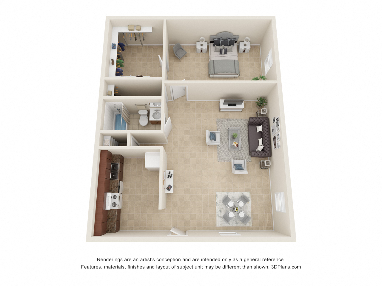1 Bedroom 1 Bath