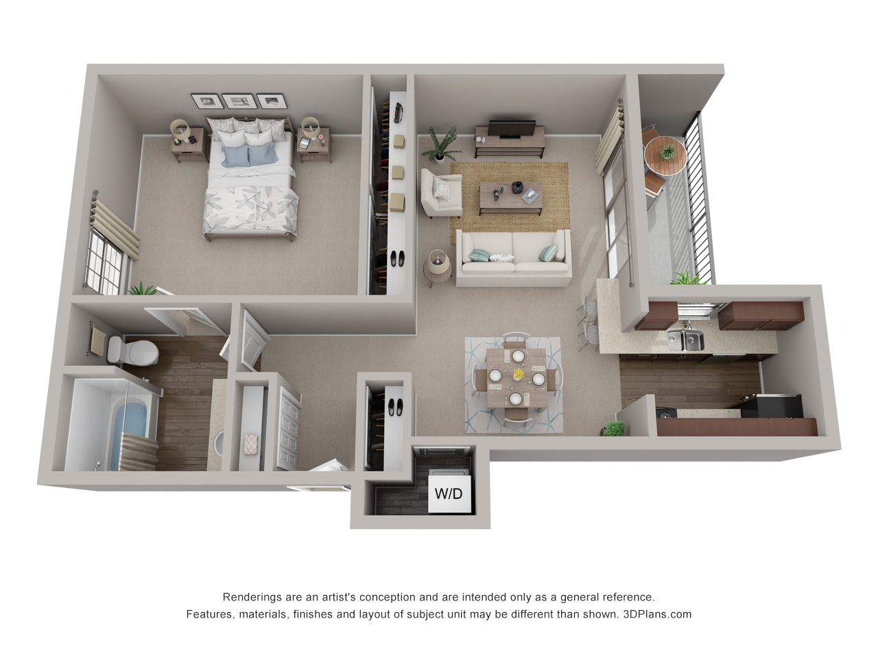 1 Bedroom 1 Bath