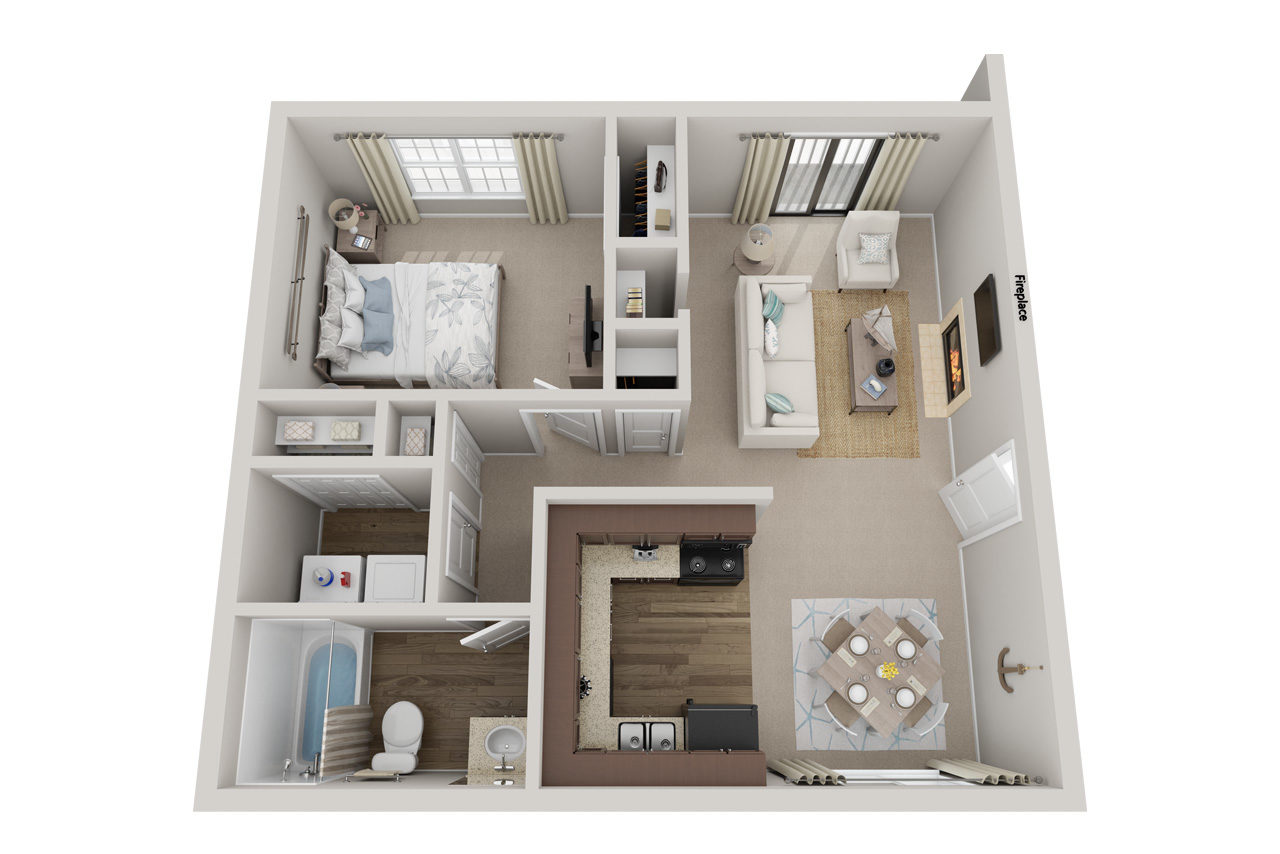 1 Bedroom 1 Bathroom