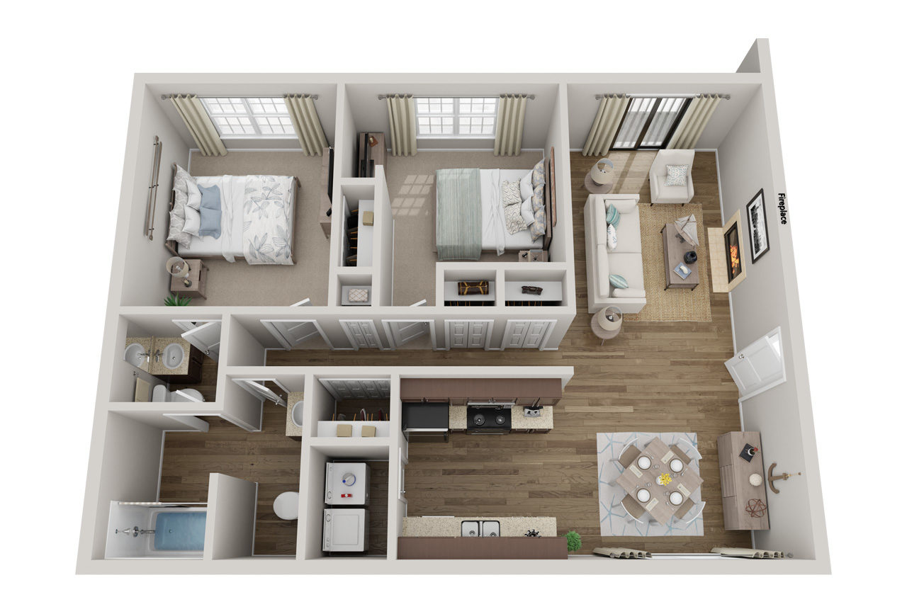 2 Bedroom 1.5 Bathroom