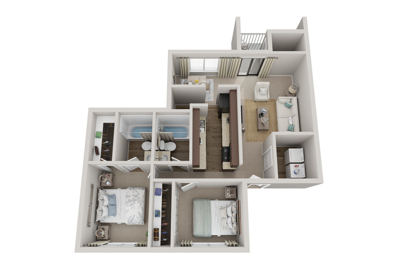 2 Bedroom 2 Bathroom