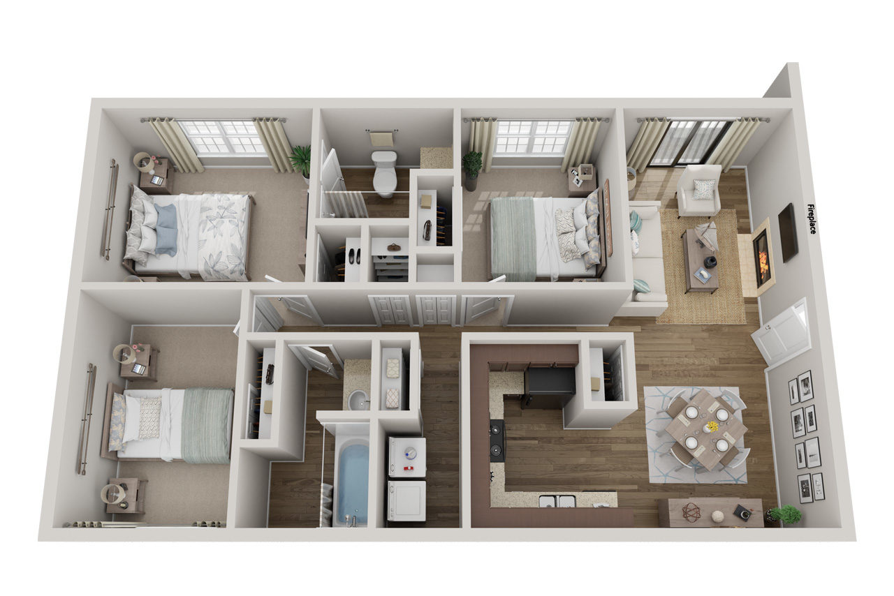 3 Bedroom 2 Bathroom