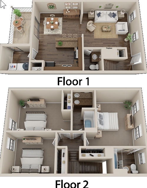 3 Bedroom 2.5 Bathroom