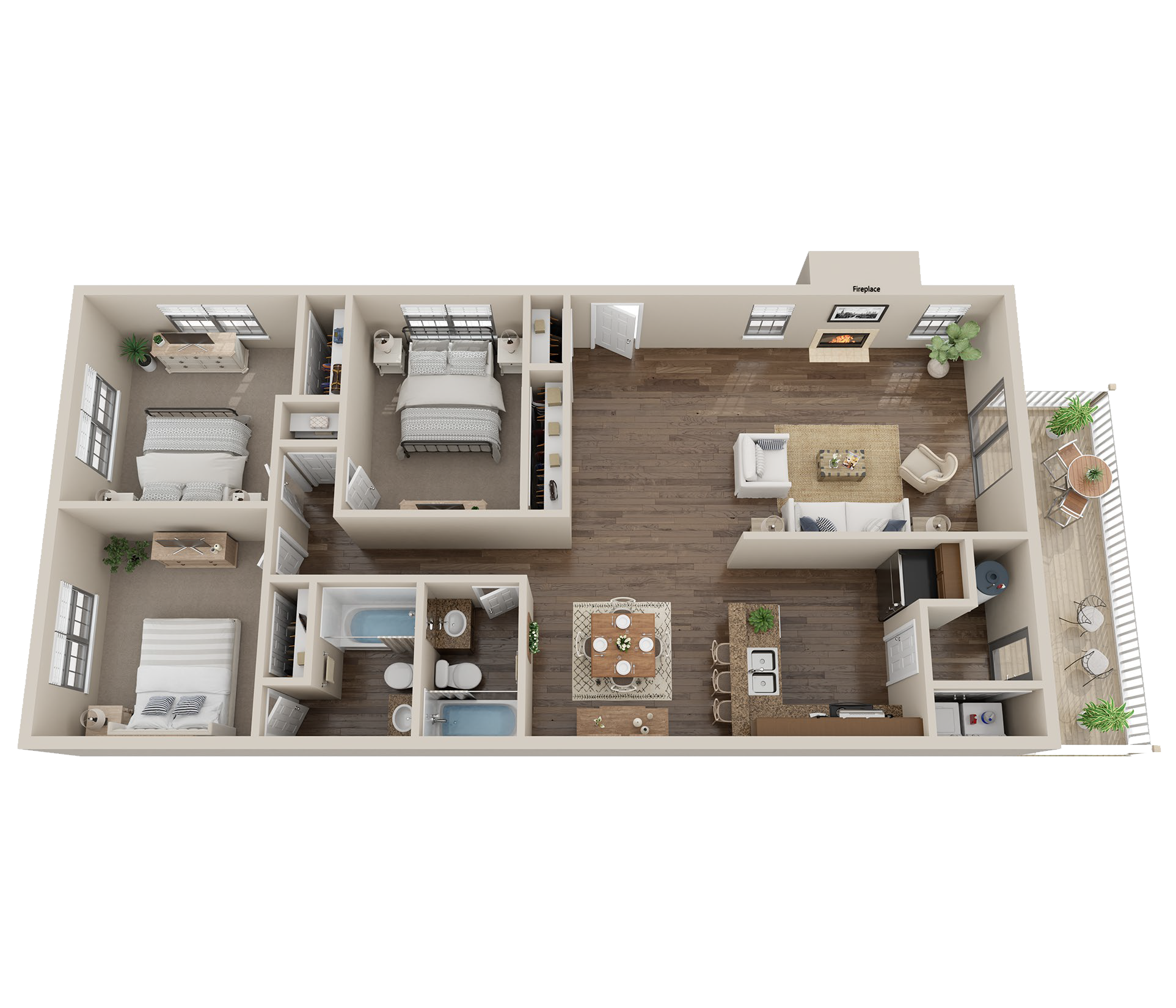3 Bedroom 2 Bathroom