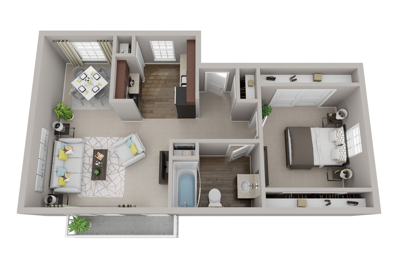 1 Bed 1 Bath