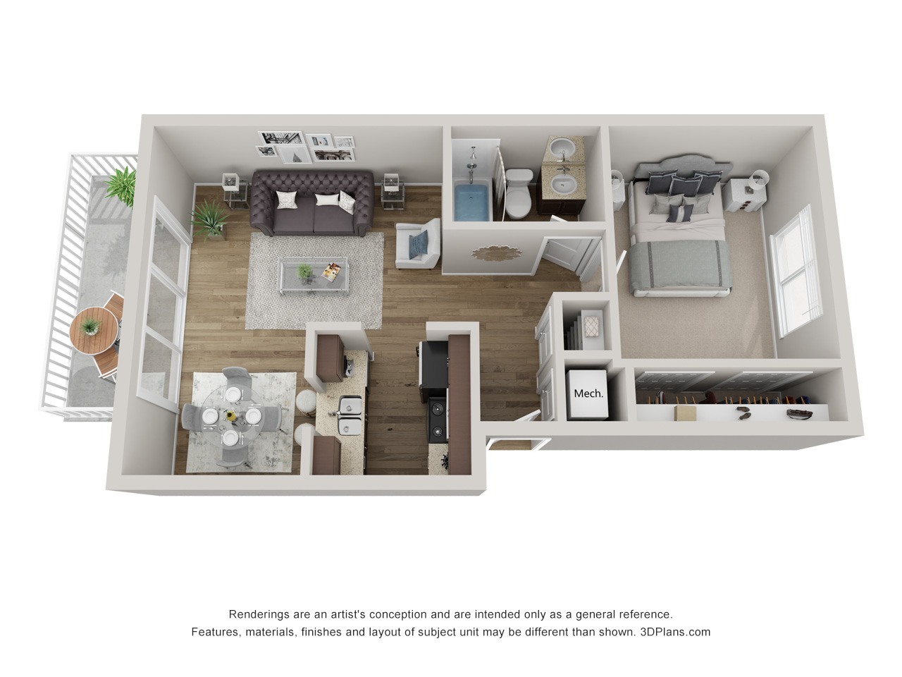 1 Bedroom 1 Bath