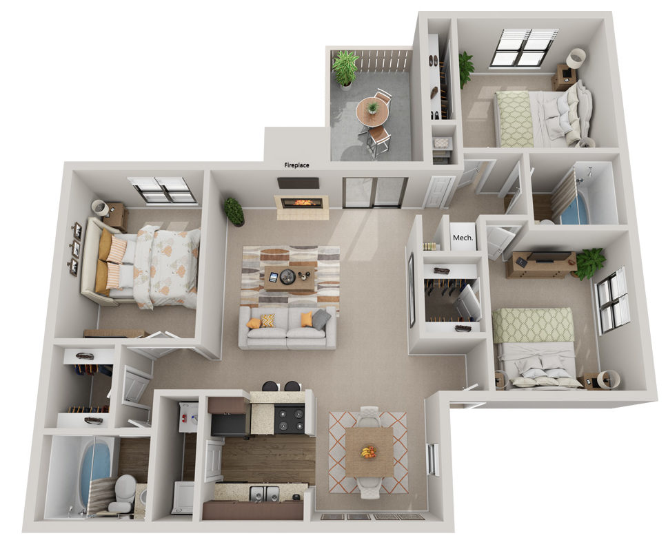 3 Bedroom 2 Bathroom