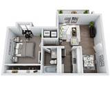 1-bedroom apartment at SomerStone Estates Apartments in Charlotte