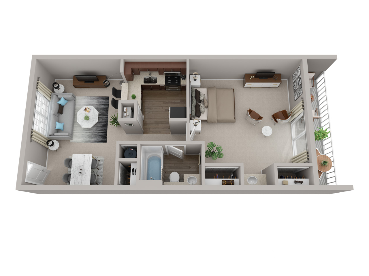 1 Bedroom 1 Bath