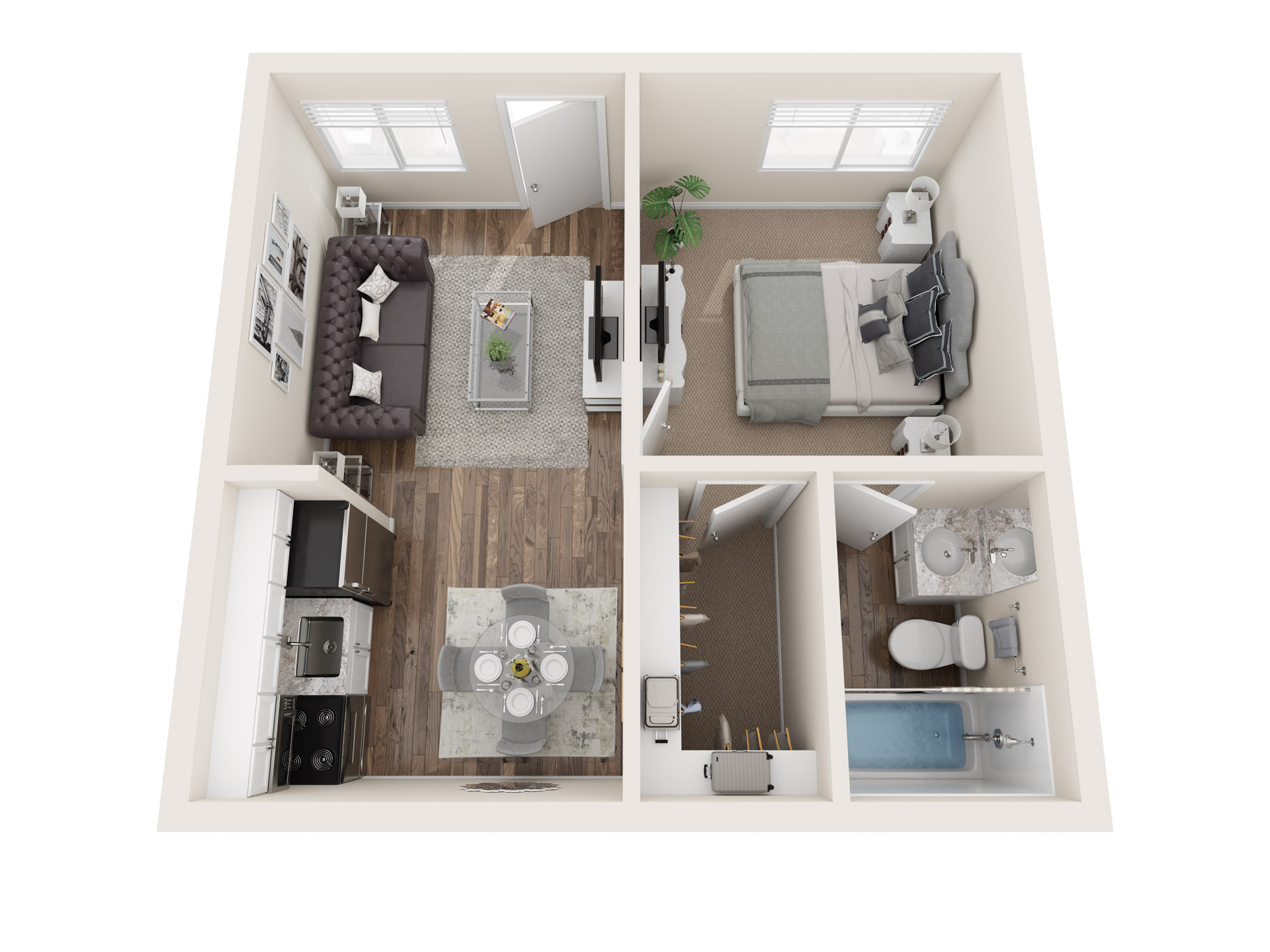 1 Bed 1 Bath
