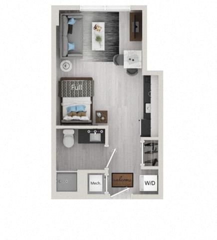Cassatt Floor Plan at The Julian Orlando, Orlando, Florida