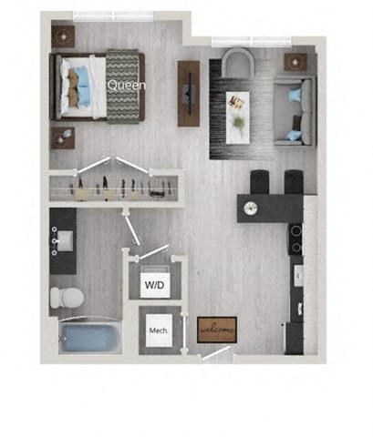 Kahlo Floor Plan at The Julian Orlando, Orlando, Florida