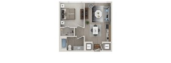 Klimt Floor Plan at The Julian Orlando, Orlando, FL, 32801