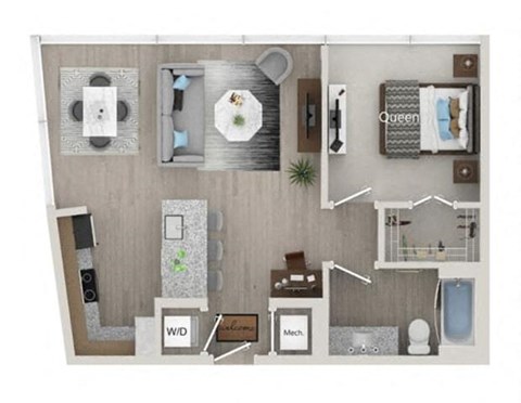 Michelangelo Floor Plan at The Julian Orlando, Florida