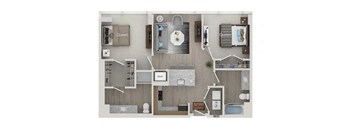 OKeeffe Floor Plan at The Julian Orlando, Orlando