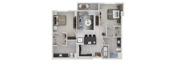 Picasso Floor Plan at The Julian Orlando, Orlando, 32801