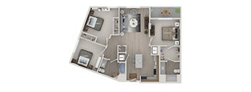 Warhol Floor Plan at The Julian Orlando, Florida, 32801