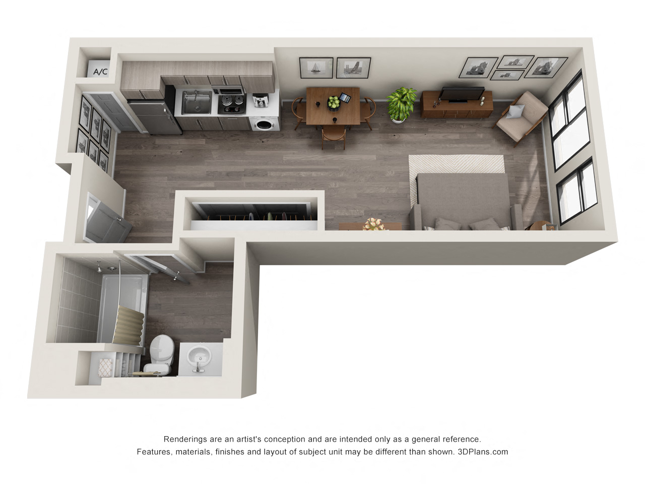 Topaz S5 Studio Floor Plan