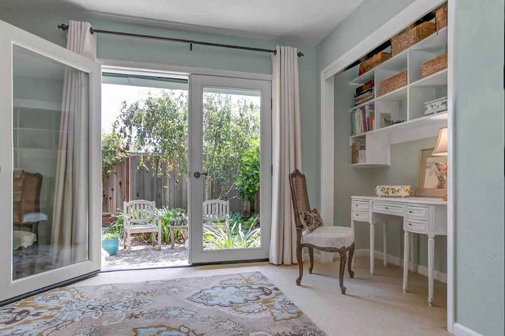 bedroom with french doors